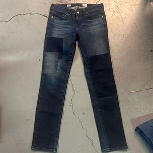 Size 25 Adriano Goldschmidt Cigarette Leg Patchwork